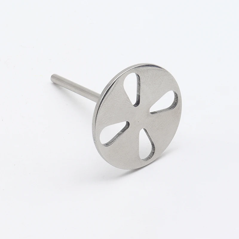 Nieuw! Rvs Schuurpapier Disc 3/32 "Ronde Metalen Schijf Nail Boren Accessoires 10mm,15mm, 20mm,25mm,,30mm 35mm