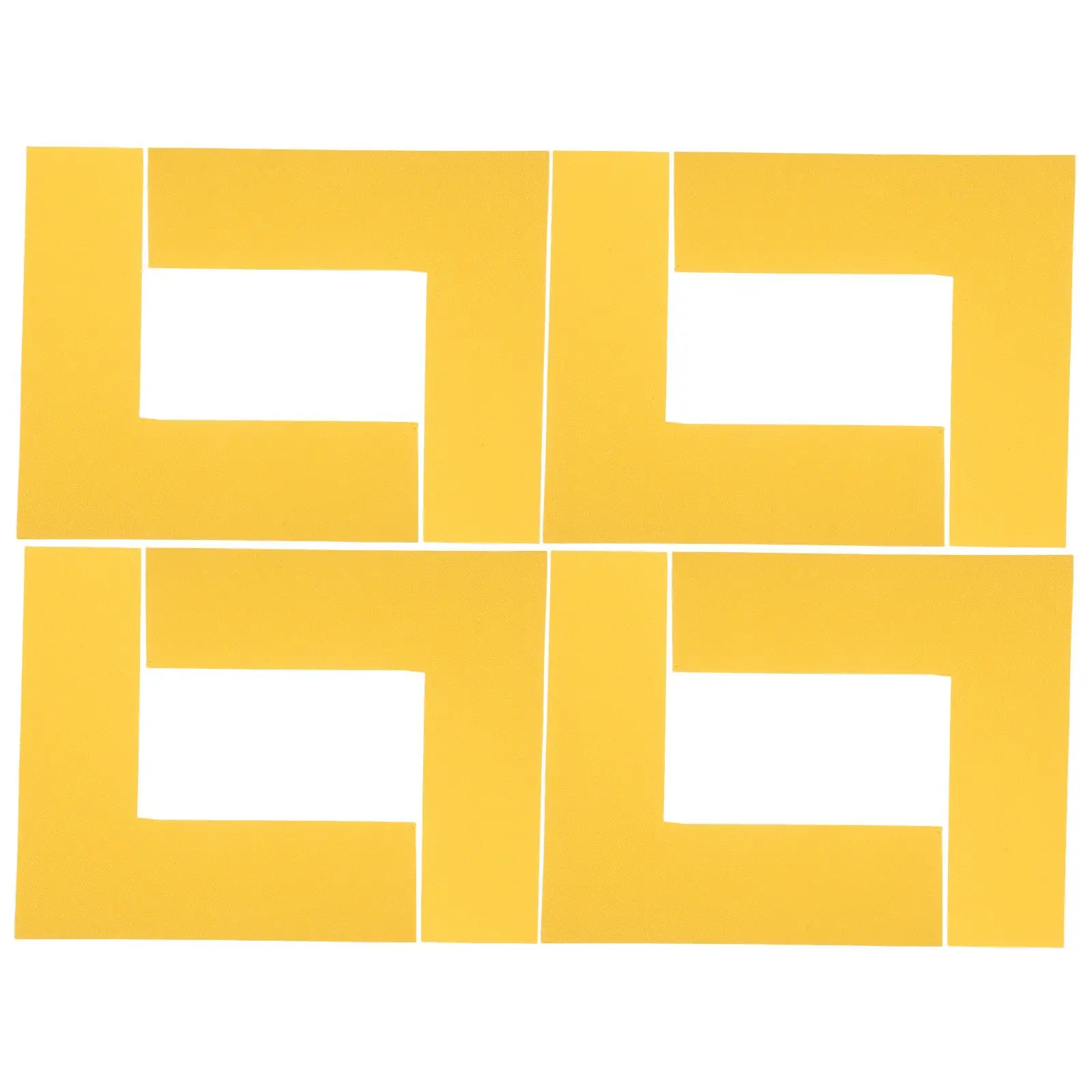 8 ชิ้นโต๊ะตําแหน่งพื้นป้ายสํานักงานตําแหน่งเครื่องหมายมุมพีวีซีเครื่องหมายพื้นคอนกรีต