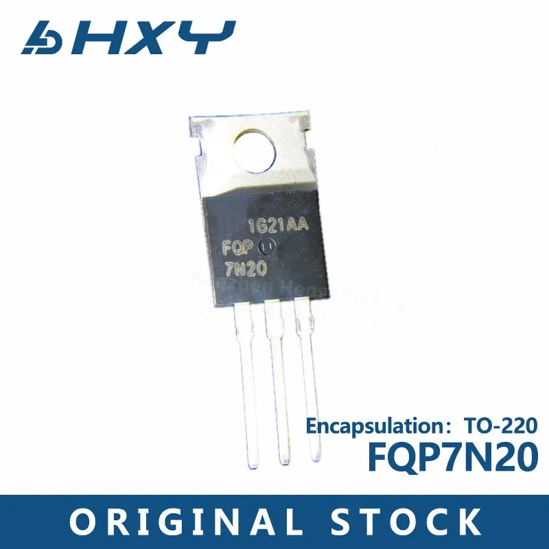 FQP7N20 FET MOS Tube N Canal 200V 6.SnapTO 220, Insert Droit, 10Pcs