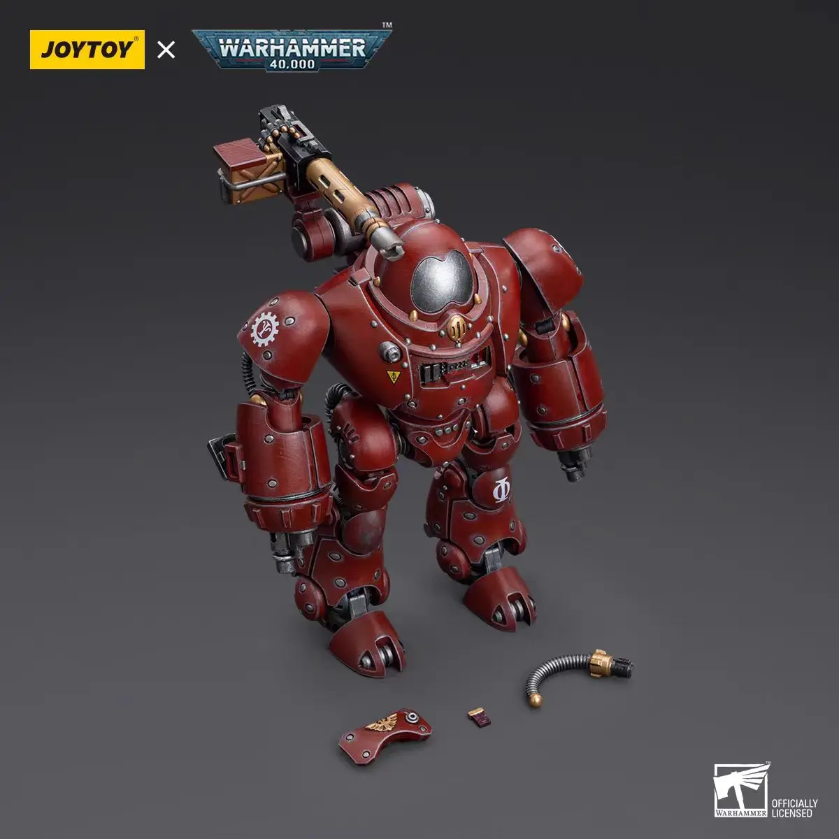 JOYTOY Warhammer 40k 1/18 Actiefiguren Mecha Anime 24cm Adeptus Mechanicus Kastelan Robot met zware fosforblaster