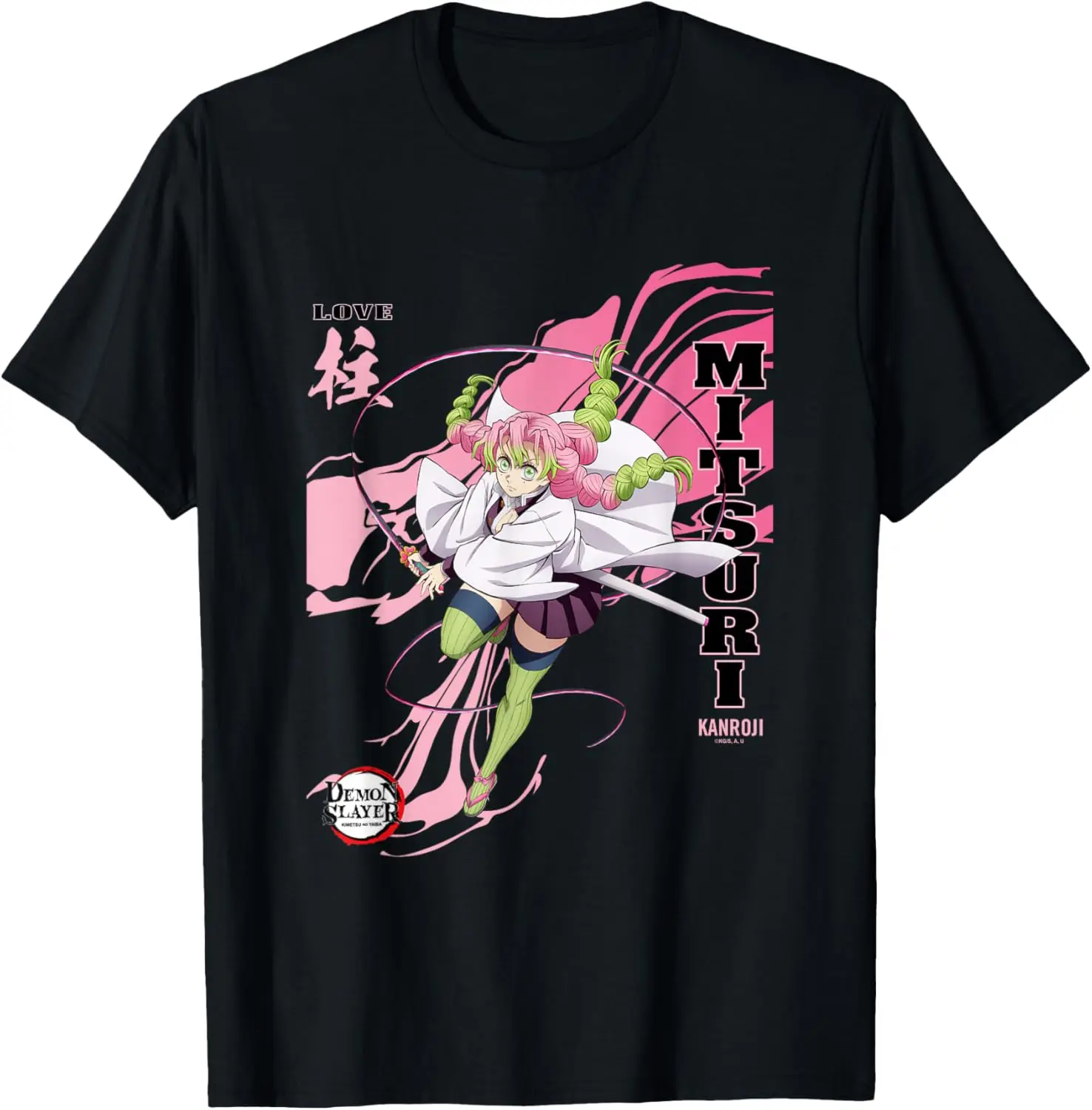 Demon Slayer: Infinty Castle Mitsuri Girl Love Hashira T-Shirt S-6XL