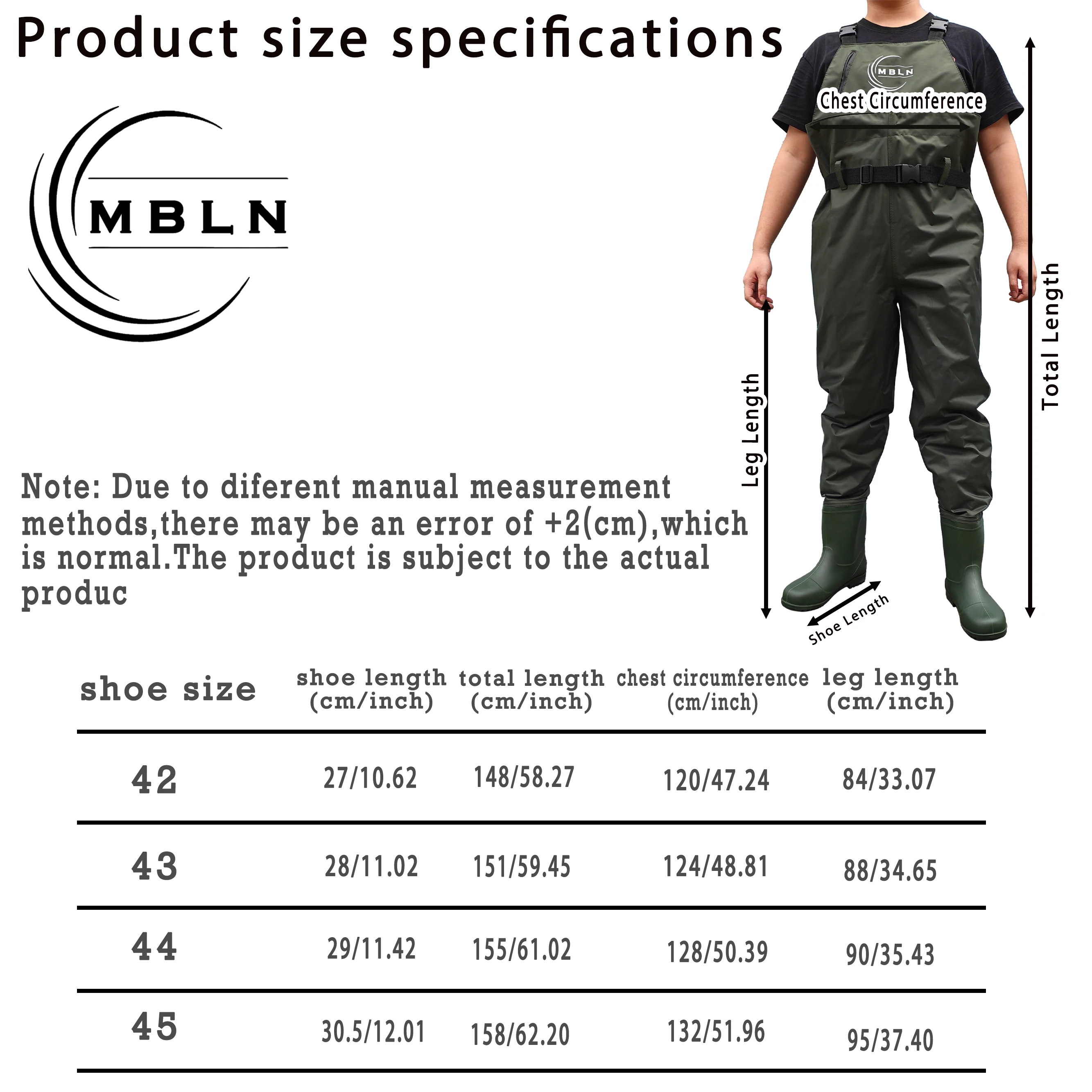 MBLN Fishing Chest Waders with - đánh giá và giá Fishing Waders Breathable