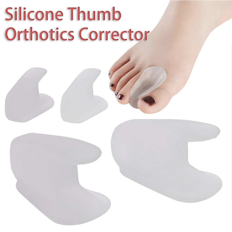 1/3 Pair Silicone Toe Separator Bone Thumb Orthotics Corrector Hallux Valgus Corrector Toe Separator Foot Pain Relief Tool