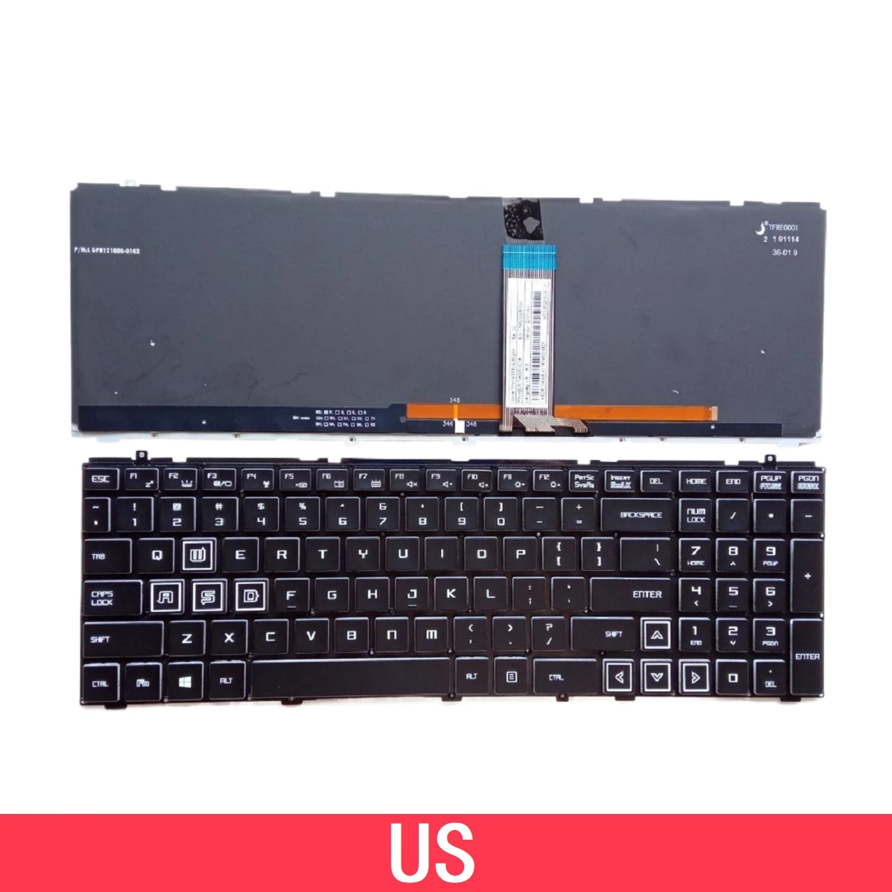 

For Mechanican T50 Z7KP7D2 Laptop Keyboard Replacement US With RGB