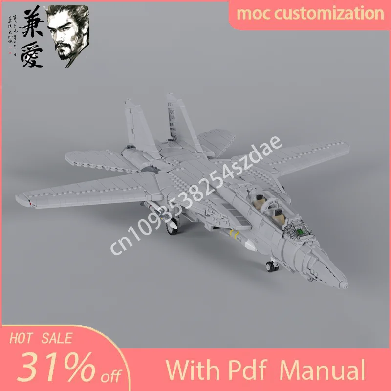 

Новинка, 2239 шт., MOC F14, модель линкора Tomcatby, строительные блоки, кирпичи, сделай сам, креативная сборка, развивающая игрушка, подарок на день рождения для детей