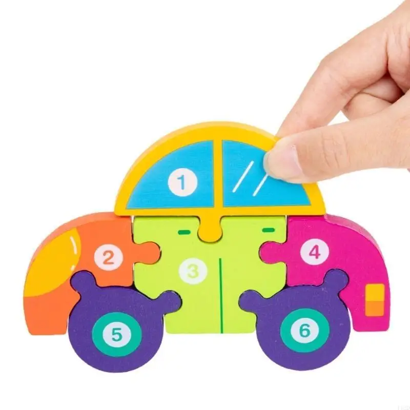 F62D cầm tay 3-D Đồ chơi Puzzle Hình dạng màu sắc nhận thức Trò chơi não Trường tiểu học ưu tiên