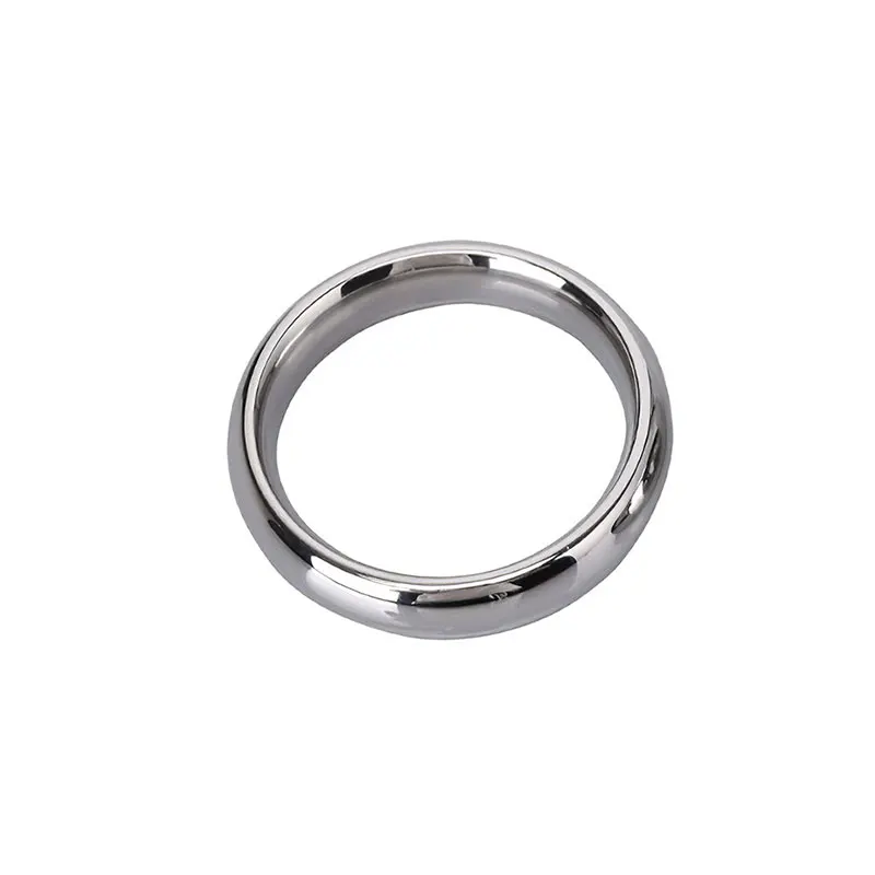 Male Metal Stainless Steel Penis Lock Cock Ring Ball Stretcher Head Delay Time Extend Testicles Sex Toy for Man