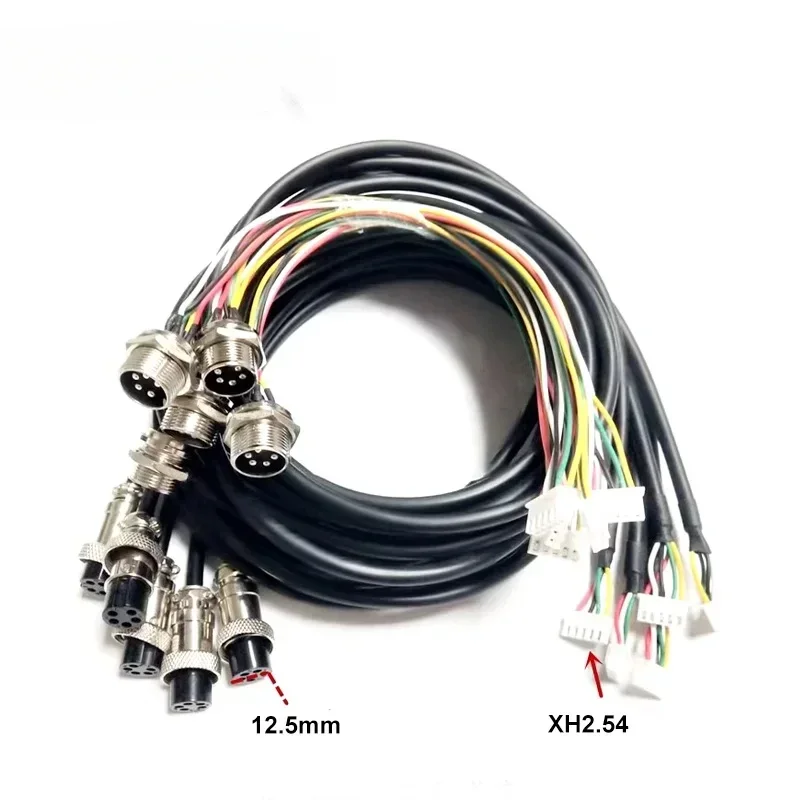 GX16 2 3 4 5 6 7 8 9 10 Pin to XH2.54 Aviation Plug Cable Pure Copper Power Cord Male Female M16 Through The Wall Terminal Wire