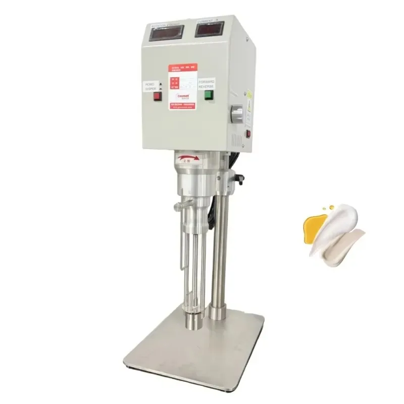 COSMATI Low Price Small Lab Homogenizer Machine High Speed Scale Shear Mini Emulsifier Mixer Stainless Steel High Efficiency