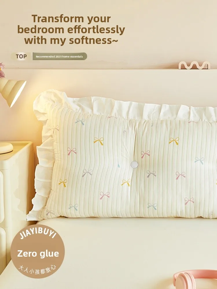 

Fre Sle Large Size Bedroom Soft Cuion Headboard Pad New 2026 Dormi Iron Bed Head Pillow Home Textile Cuion