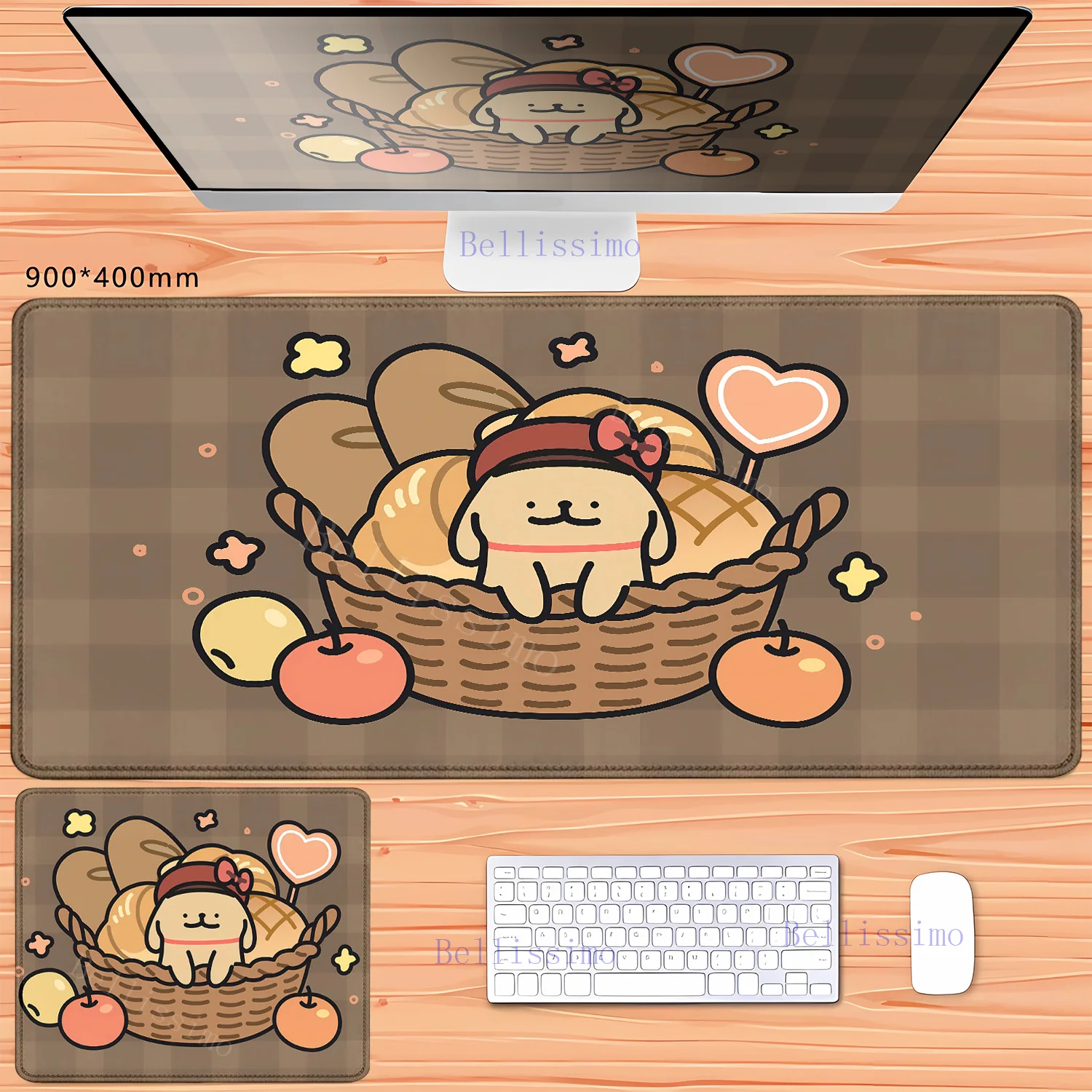 

cute Line Puppy Cartoon Line Dog Maltese teclado mousepad Computer Laptop Gamer mouse pad PC Gaming offices Accessories desk mat