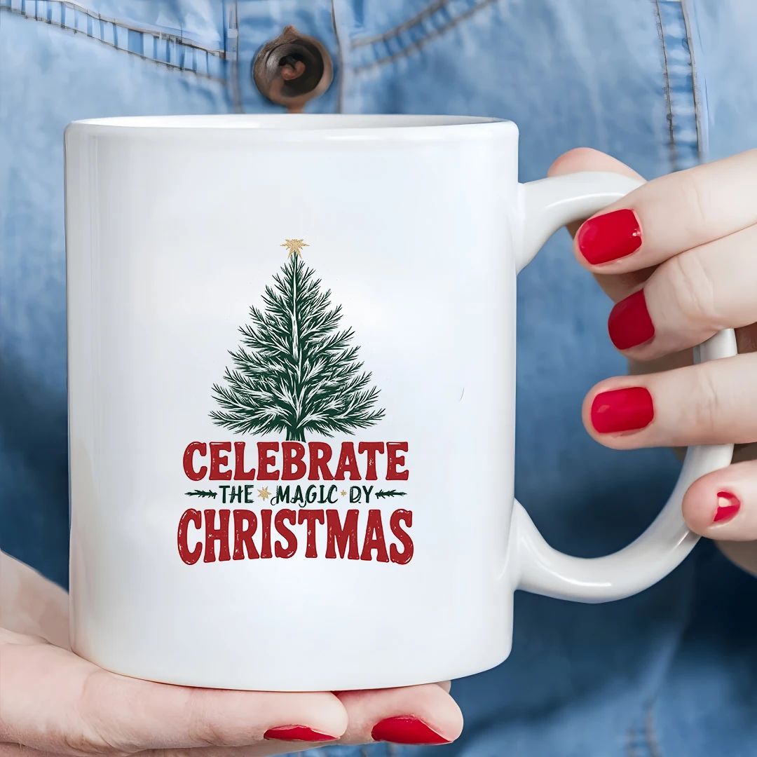 Чашка 11 унций + рождественская елка с узором звездного неба + детская чашка, рождественский подарок для семейного офиса, кофейная кружка