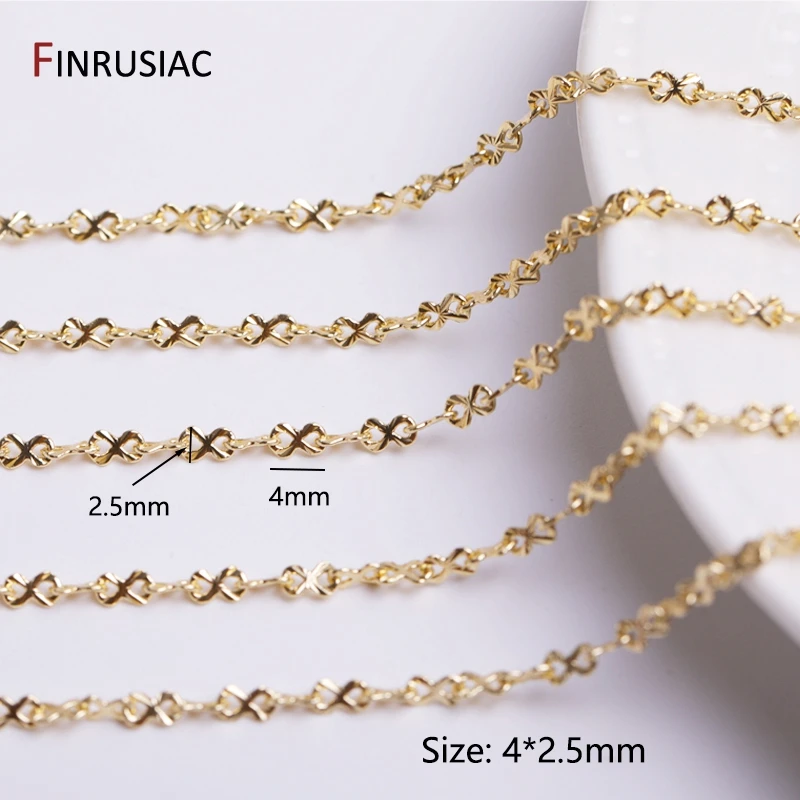 Multi Arten 14K vergoldetes Messing Metall Runde Gliederketten, DIY Schmuck Spulenketten Halskette Armband Herstellung Zubehör – Detail 31