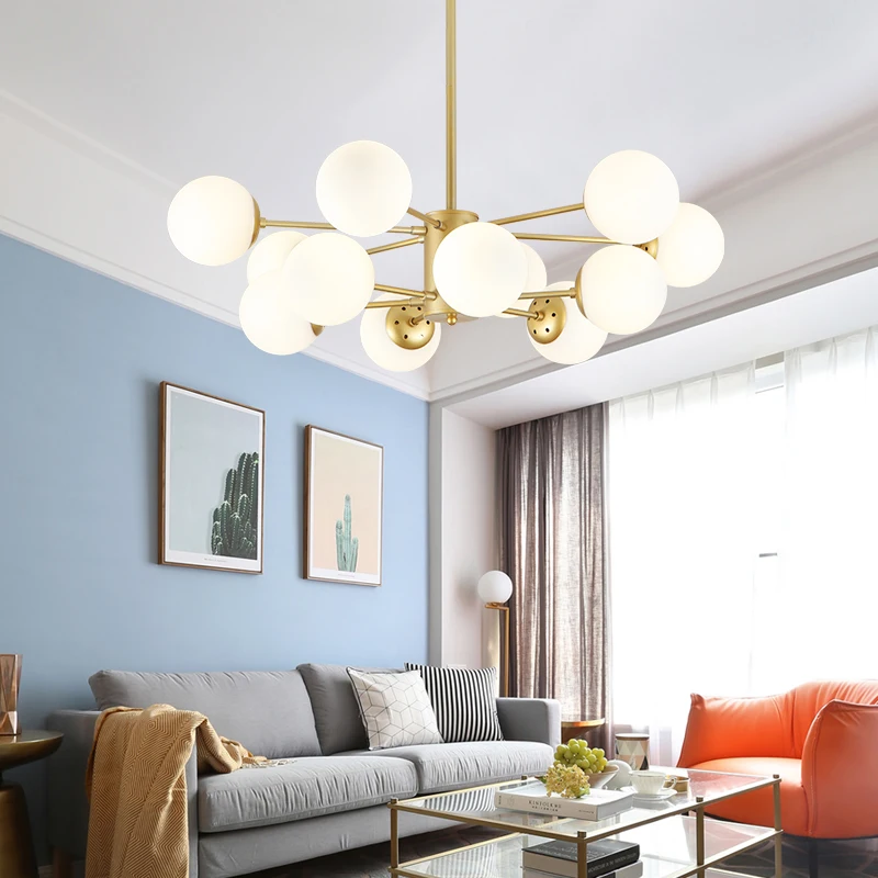 

Loft Modern Gold Lustre chandeliers 6-16 Arms Retro Adjustable Edison Bulb Lamp E27 Art Spider Ceiling luminaire Fixture MJ1124