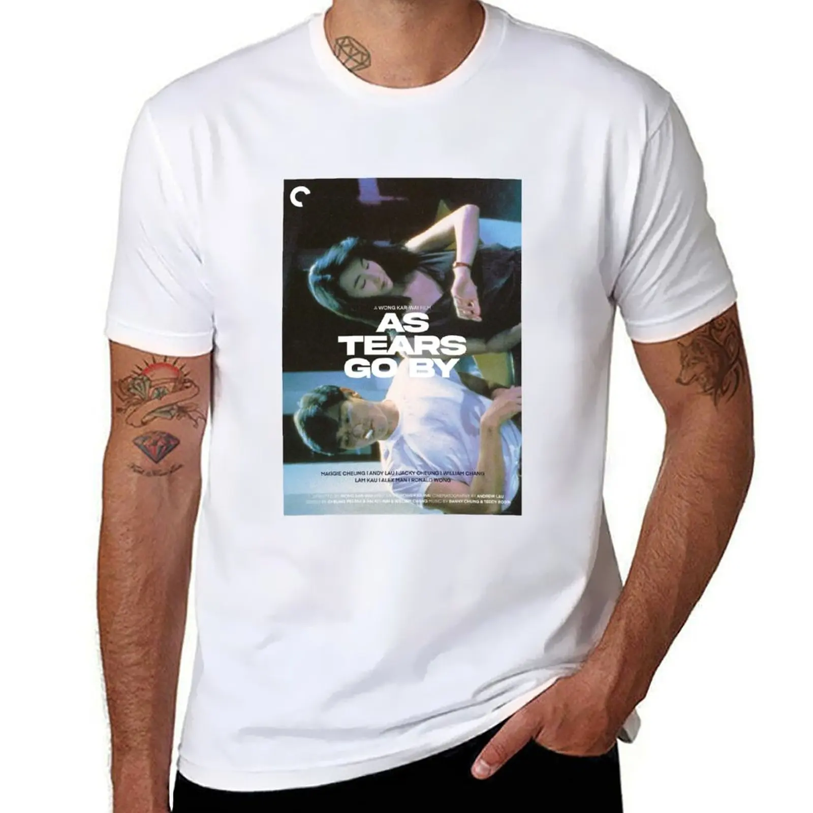 

POSTERS / AS TEARS GO BY T-Shirt cotton tshirt 100% t shirt man luxury anime t shirts oversize T-Shirt