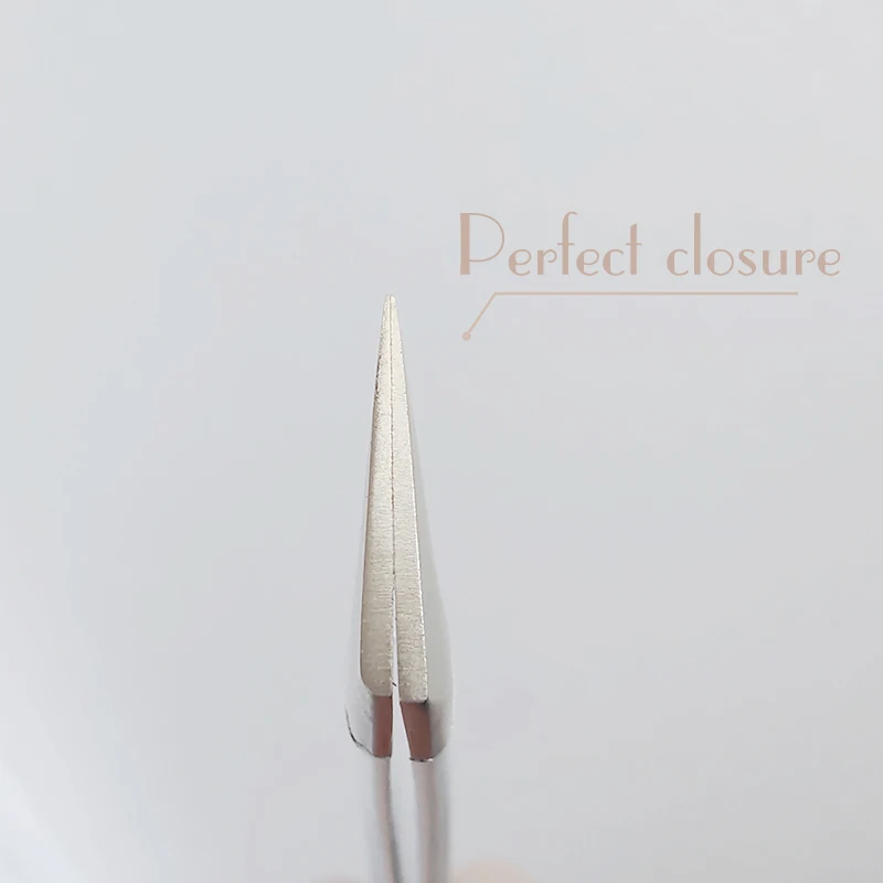 White Tweezer large friction Golden tip  make fan 6D eyelash extensions tweezers for lash tweezer