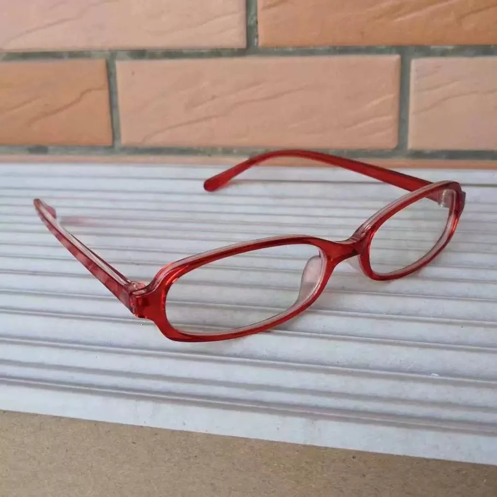 KLASSNUM Plain Lens Glasses Decorative Eyeglasses Full Frame Eyeglasses Clear Small Square Eyeglasses For Y2k Outfits Sweet Cool