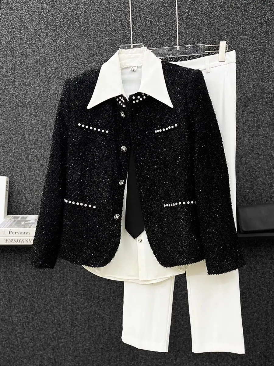 Fall Winter Men's Casual Short Coat Fragile Style Single Button Loose Fit Korean Version Streetwear Fashion Urban Cotton Poly...