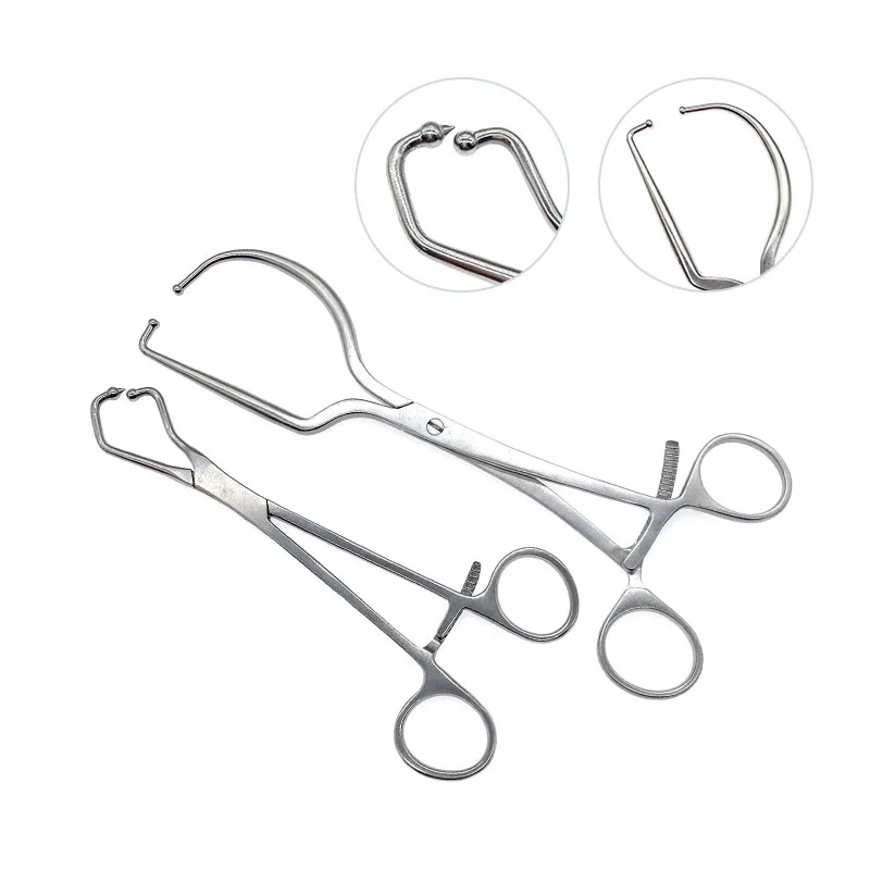 

Plate Locking Forceps Orthopedic Instrument Half Ring Forceps with Ball