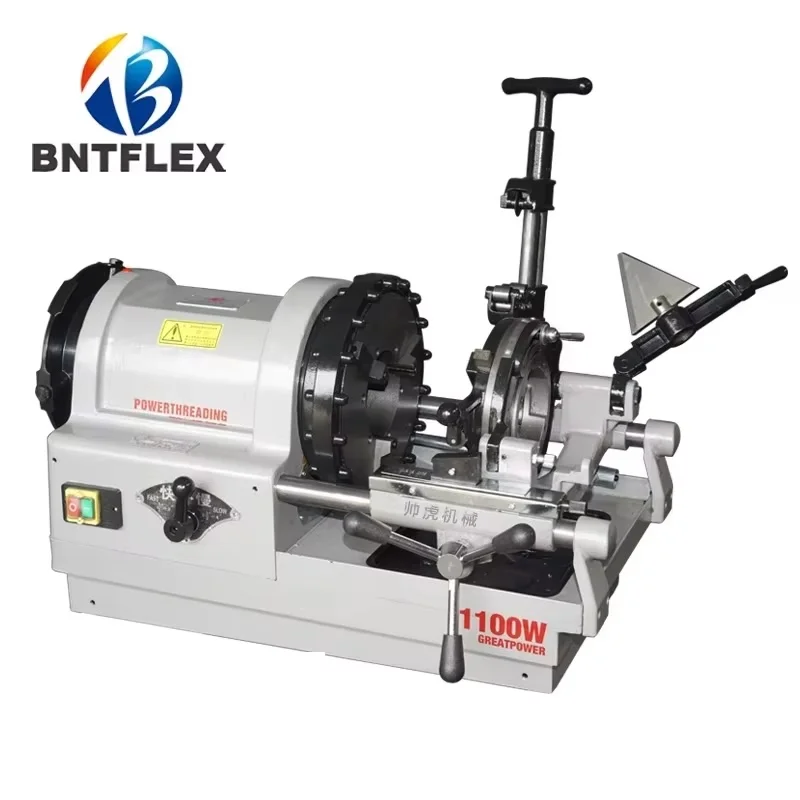 

3 Variable-speed water hose pipe threader, electric stranding pipe cutting heavy-duty 4-inch pipe threading machine