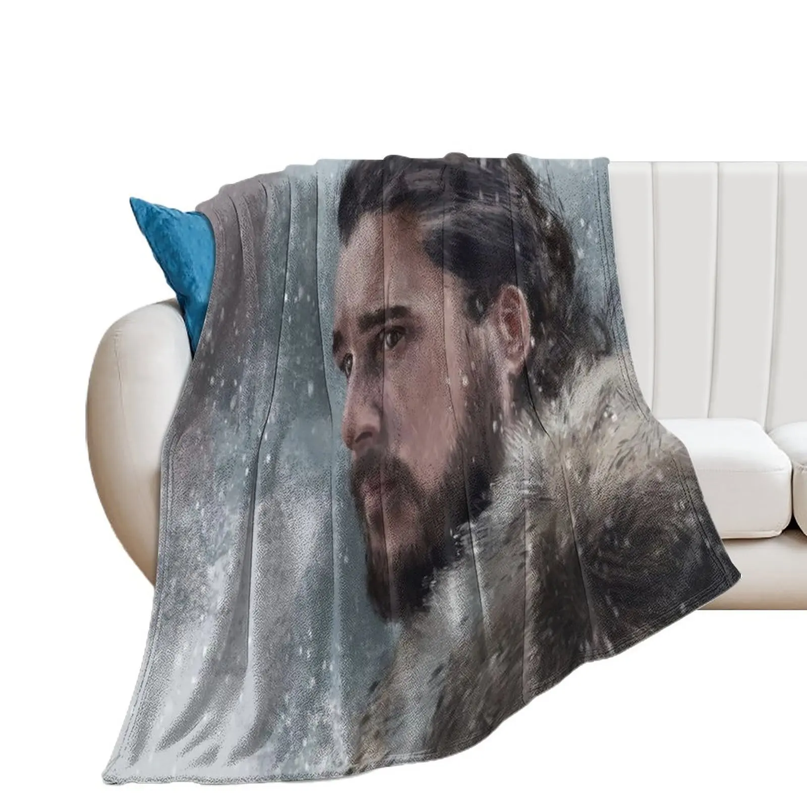 Jon Snow digital painting Throw Blanket Sleeping Bag Plaid on the sofa Thermals For Travel Giant Sofa Blankets