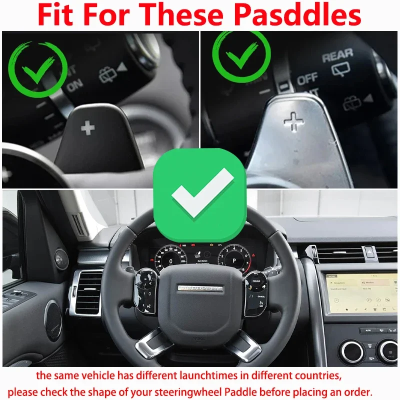 For Jaguar XF XE XJ F-PACE F-TYPE Car Steering Wheel Shifter Paddle Shift Extension For Land Range Rover Evoque Discovery Sport