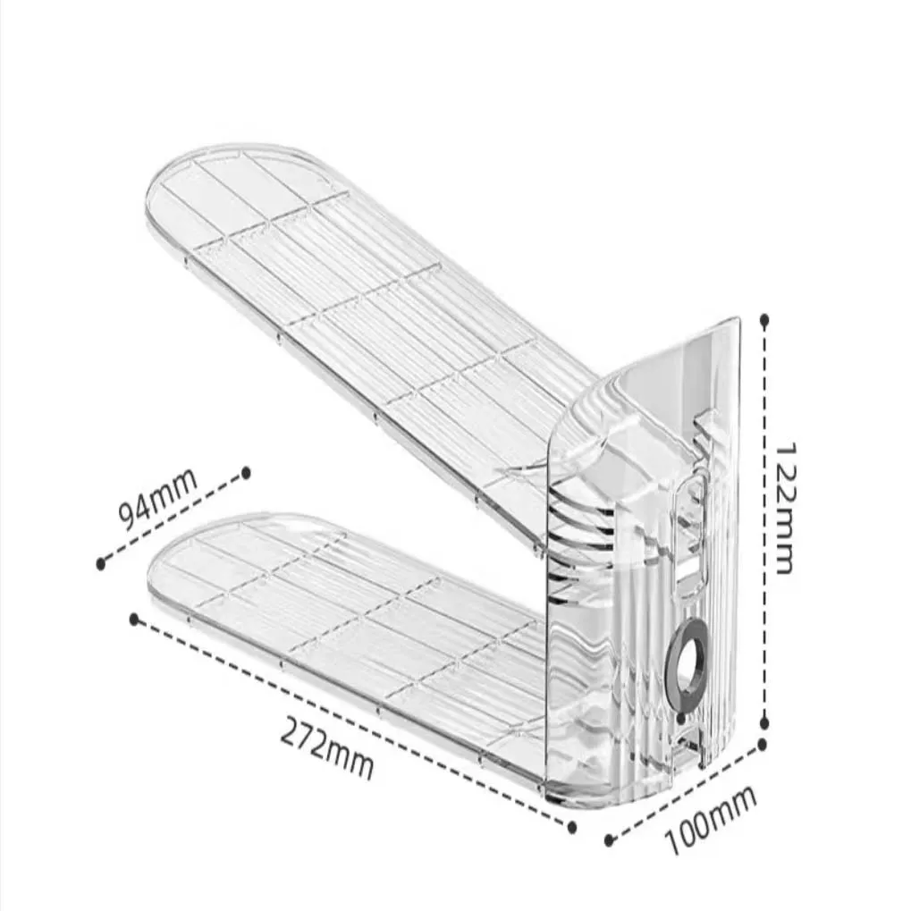 1Pc Luxury Shoe Organizer for Closet Adjustable Shoe Stacker Space Saver Double Layer Shoe Rack, Organizer Holder
