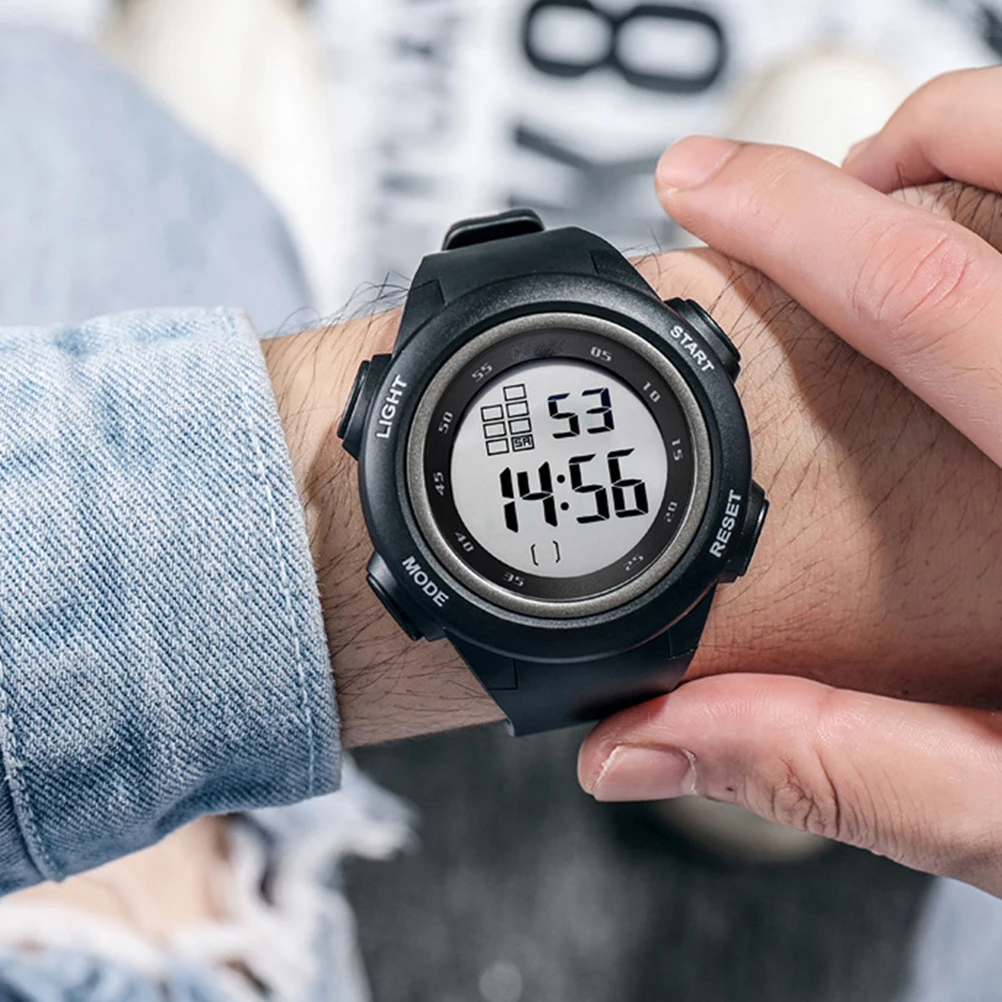 

1pc Quartz Watches Student Electronic Wrist Watch Digital Simple Casual Waterproof Durable Silicone Real Time Timing Ladies