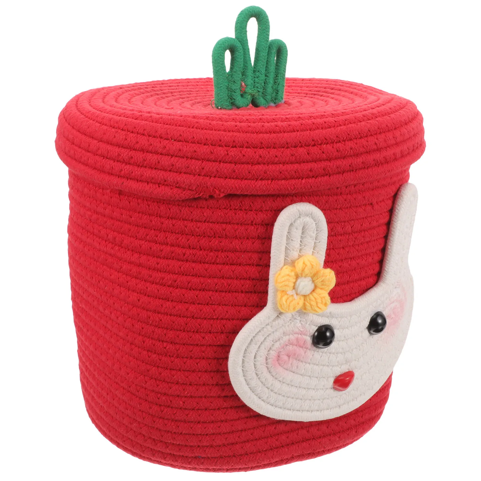 

Woven Storage Basket Cotton Organizer Sundries Snack Holder Elegant Home Accessory Desktop Container Storage Boxes