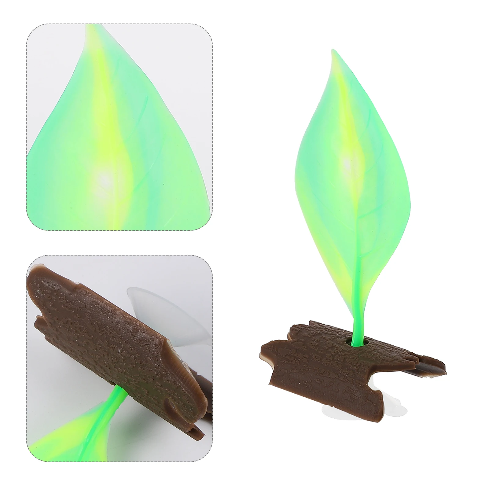 

Aquarium Fish Leaf Hammock Bed Silicone Resting Spot Fish Tank Plant Leaf Bed Decoration Vivid Natural Color Stress Relief