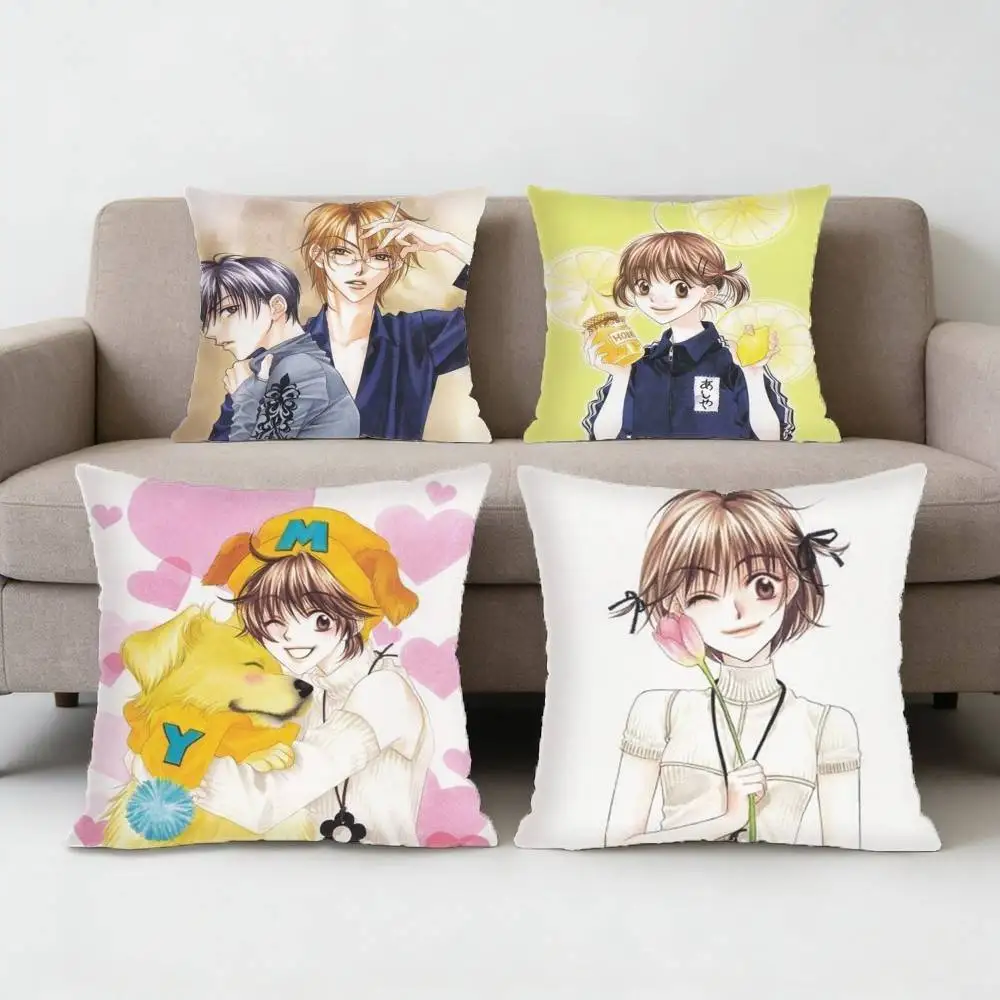 

Shoujo manga Hana-Kimi Pillow Case Sofa Living Room for Bedroom car Headboard Backrest Cushion Square Cushion Nap Time