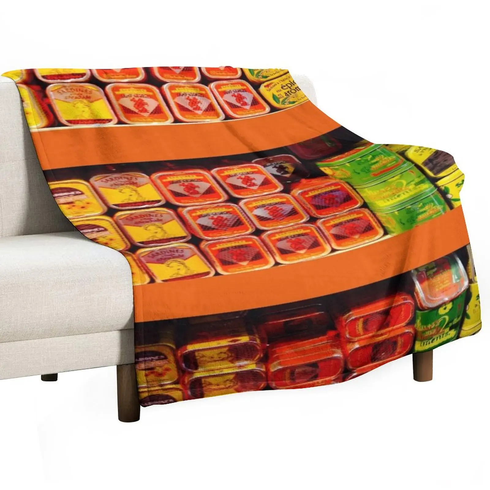 Sardine Tins Collection Shop Display Throw Blanket blankets and throws Baby Luxury Thicken Large Fashion Sofas manga Blankets