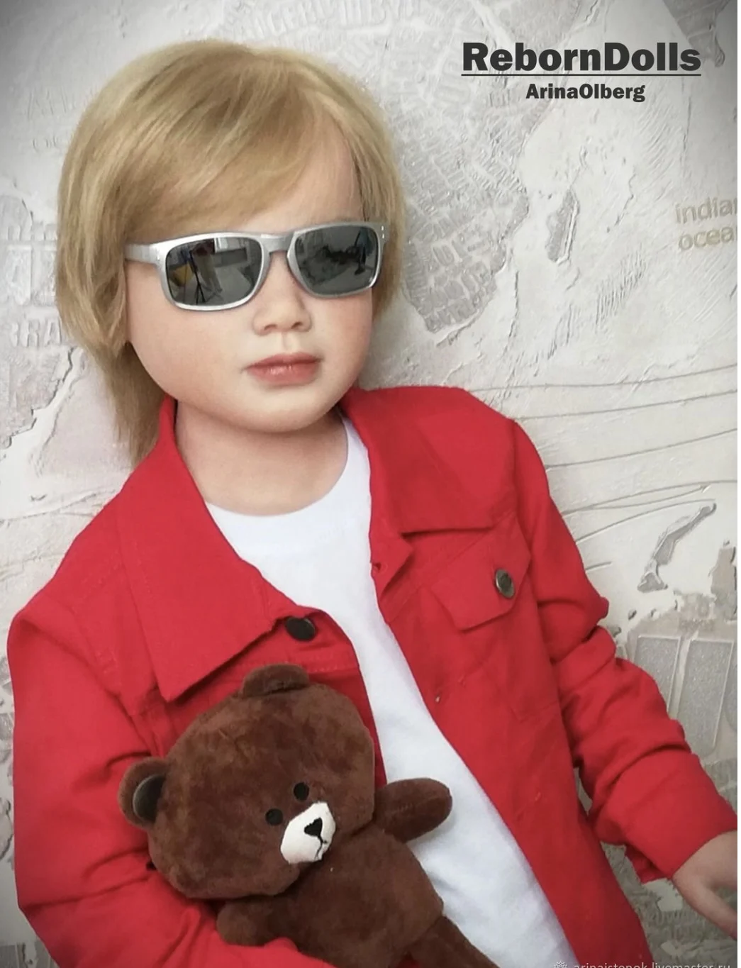 DLS 41 بوصة ضخمة تولد من جديد بيبي بوي غابرييلا مطلية بجسم من القماش وموصل #4