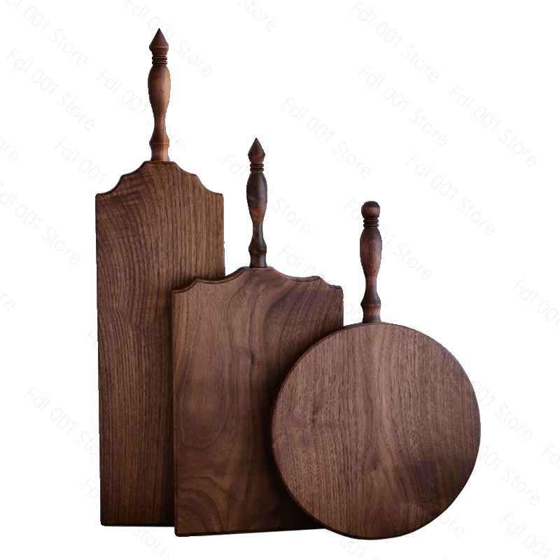 Premium Black Walnut Serving Tray, Handmade Kitchen Cutting Board with Natural Wood Grain