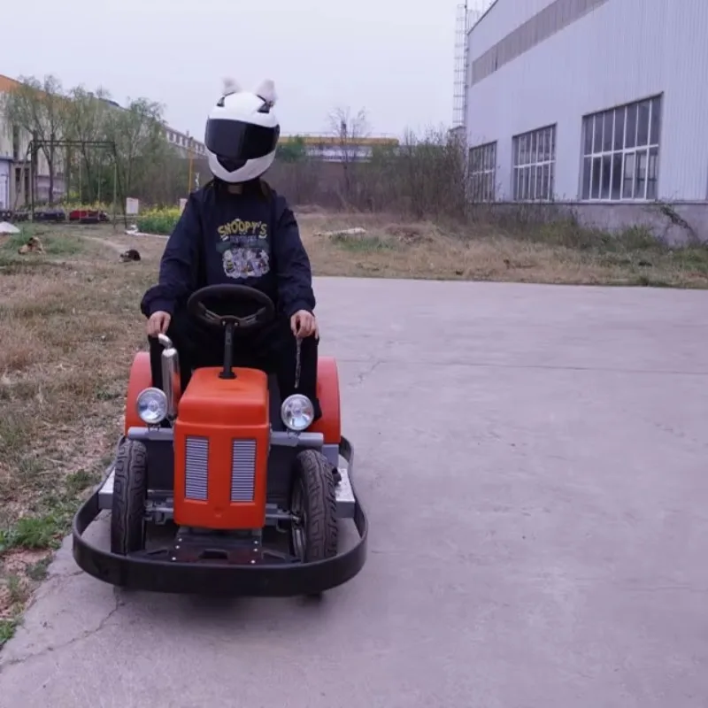 

Two-Person Electric Bumper Car for Kids Square Children's Playground Vehicle Inspired Farm Tractor for Amusement Park Carnivals