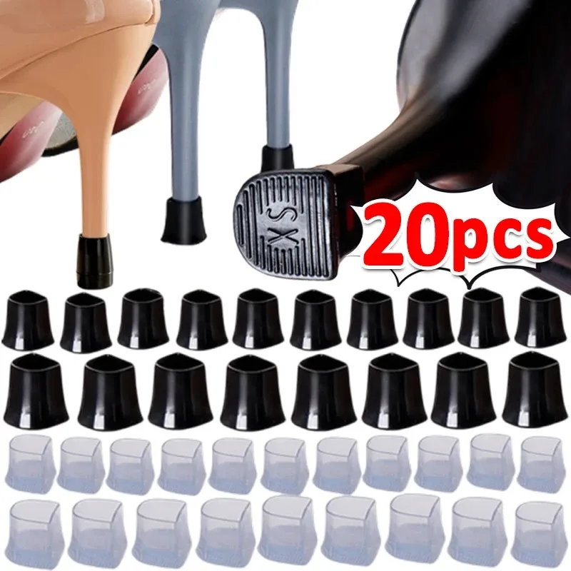 Anti-Slip Silicone Heel Protectors Stoppers Latin Stiletto Dancing Covers Antislip High Heeler Bridal Wedding Shoes Accessories