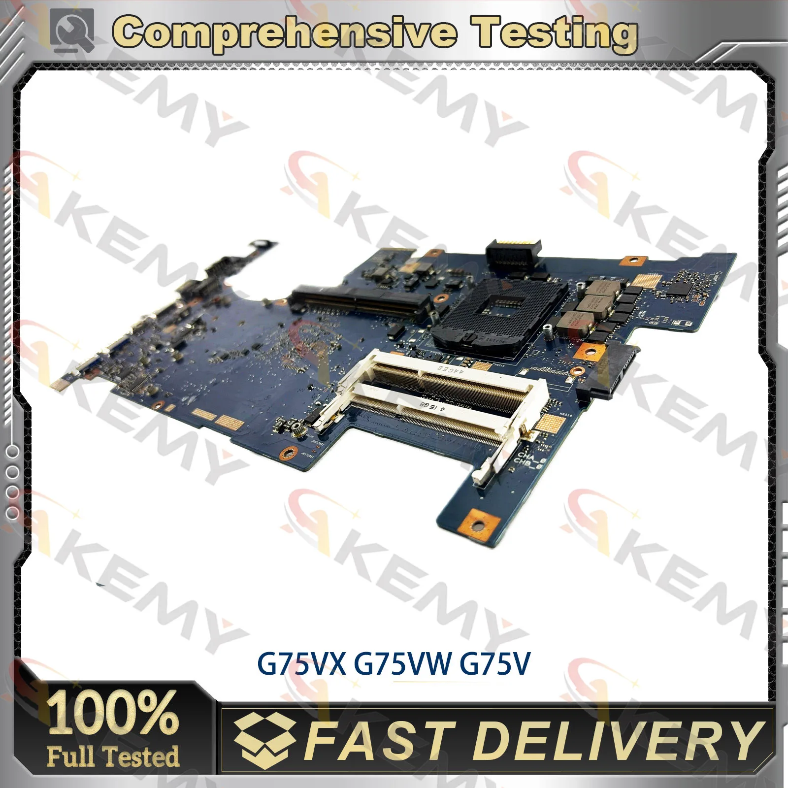 G75VW 2D Laptop Motherboard For ASUS ROG G75V G75VW G75VX Notebook Mainboard This item is in stock fast shipping 100% tests OK