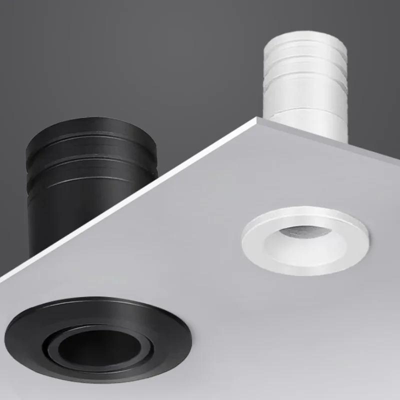 

10 шт. мини-встраиваемые светодиодные светильники с регулируемой яркостью 1 Вт 3 Вт 5 Вт 7 Вт 9WCOB Потолочный светильник Точечные светильники AC110-220V Алюминиевое бытовое освещение