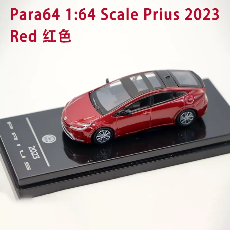Para64 Diecast 1:64 Scale Prius 2023 Alloy Car Model Finished Simulation Adult Collection Decoration Gift Toys Static Display