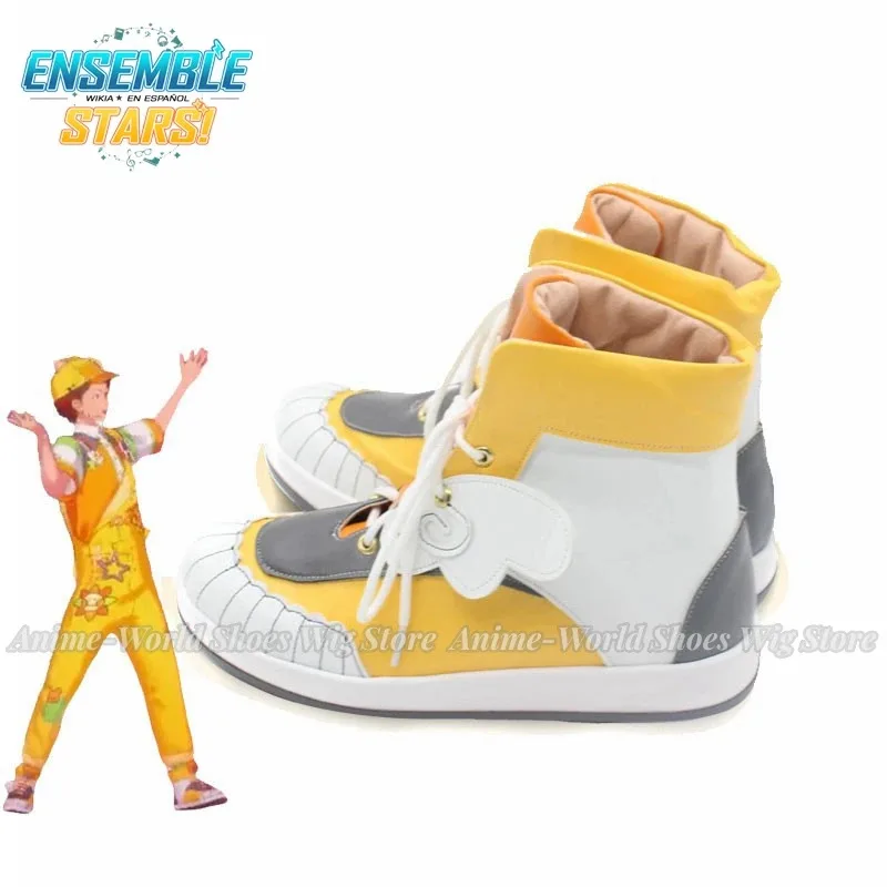 게임 앙상블 별 Nagumo Tetora 코스프레 신발 PU 가죽 신발 할로윈 카니발 부츠 Cosplay Prop Custom Made