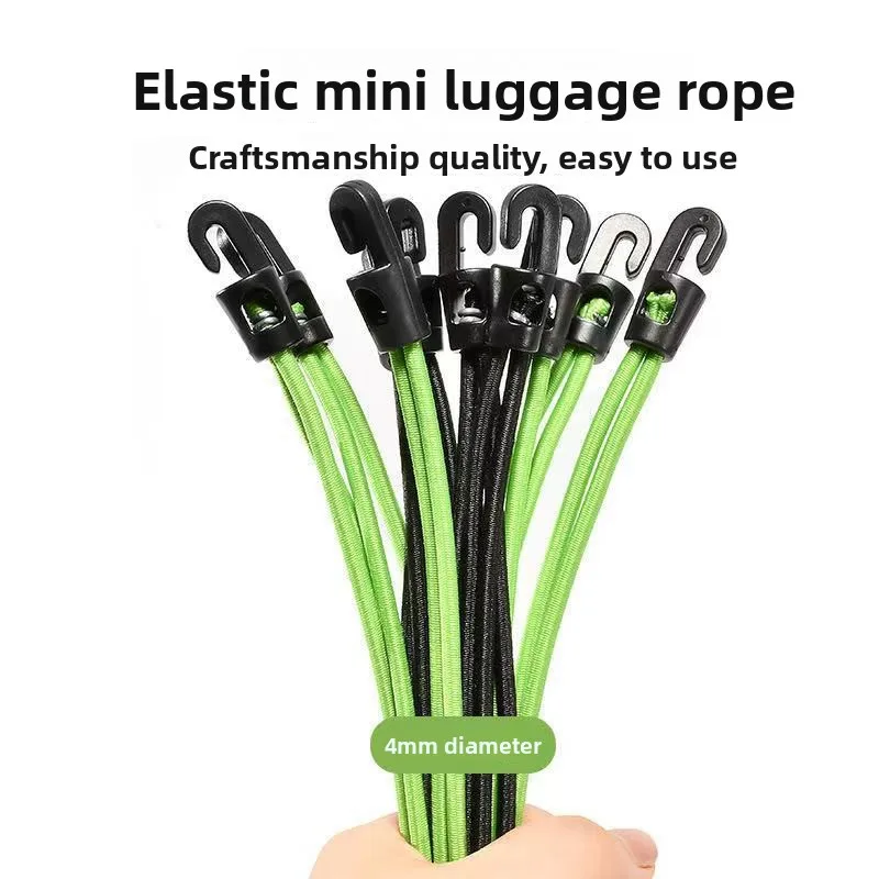 Image of 10 elastische Mini-Gepäckseile, Fahrräder, Motorräder, Latexgurte, elastische Seile, Gurte zur Befestigung von elastischen Seilen