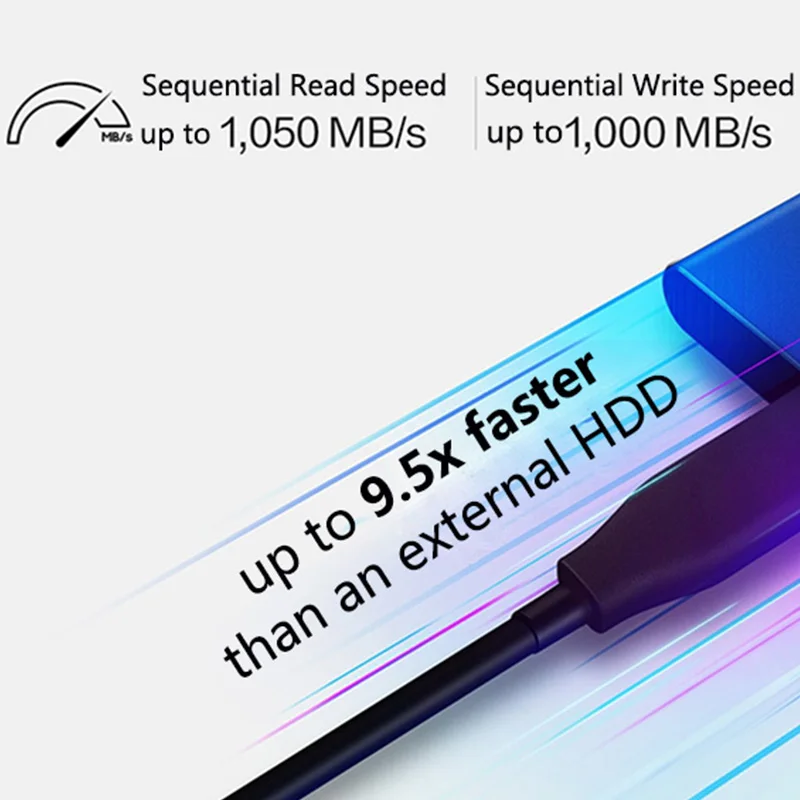 Imagem -02 - Samsung-ssd Externo Portátil Tipo-c Unidades de Estado Sólido Compatível para Laptop Usb 3.2 Gen Interface 500 t7 1tb 2tb