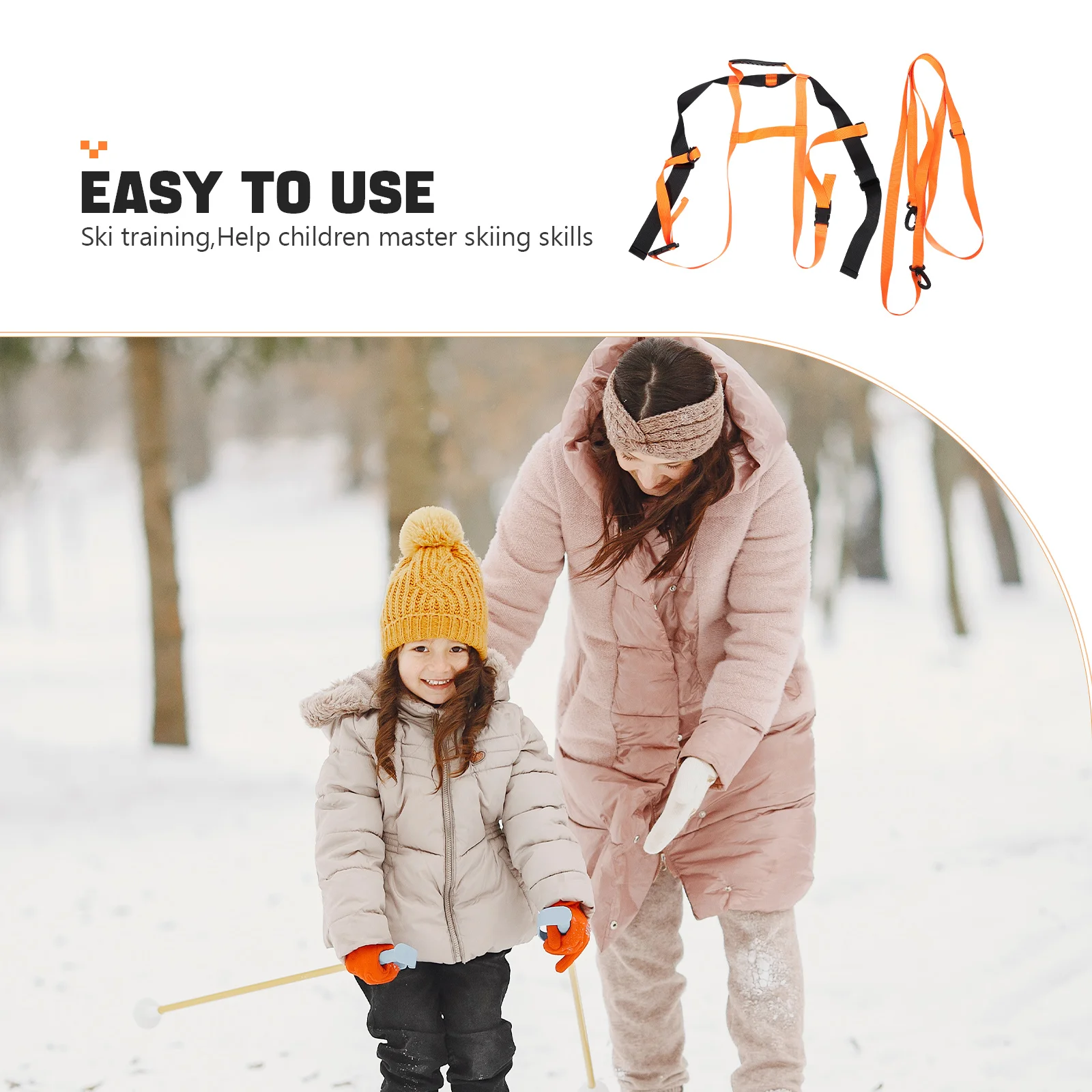 1 قطعة حزام تدريب التزلج ملابس أطفال مقاومة التزلج التوازن الأطفال على الجليد حزام التزلج حزام الأمان الرياضة في الهواء الطلق