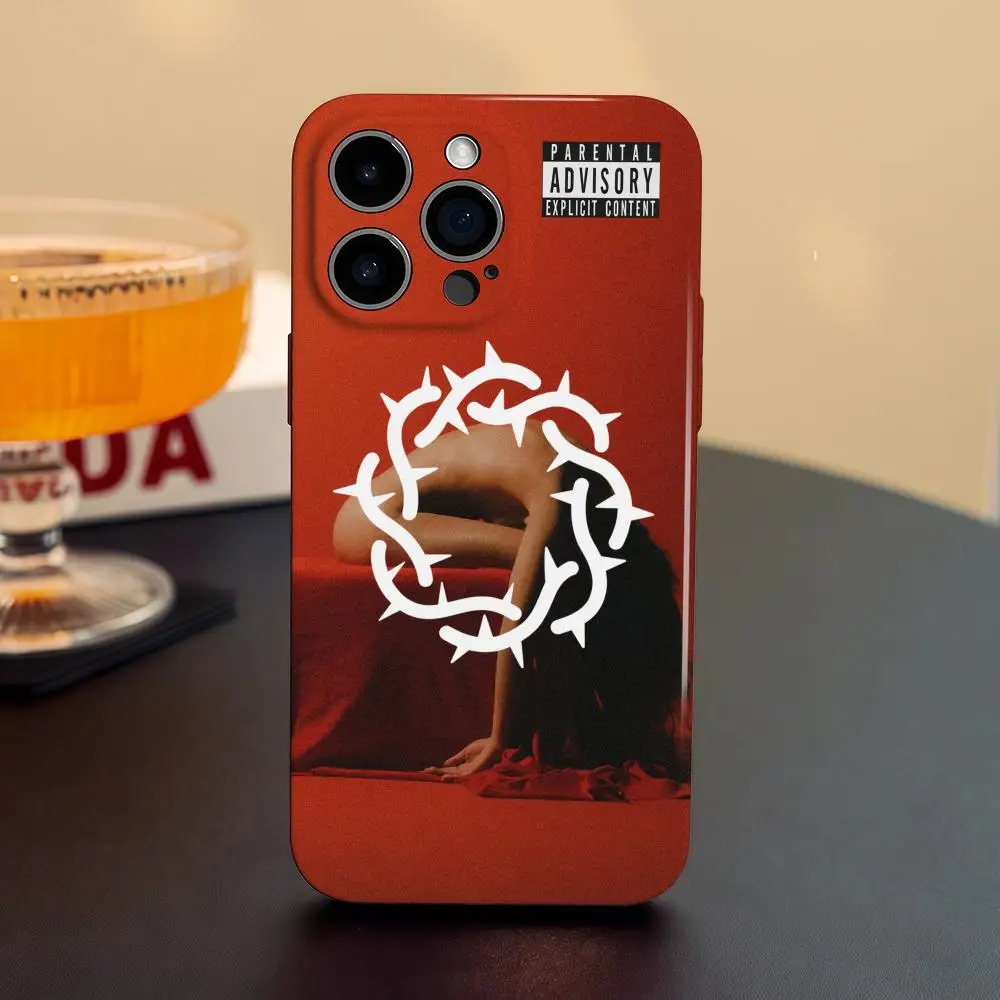 

Чехол для телефона Bad Omens для iPhone 17, 16, 15, 14, 13, 12, Pro Max Plus, глянцевый HD, жидкая пленка с тонкими отверстиями, мягкий корпус