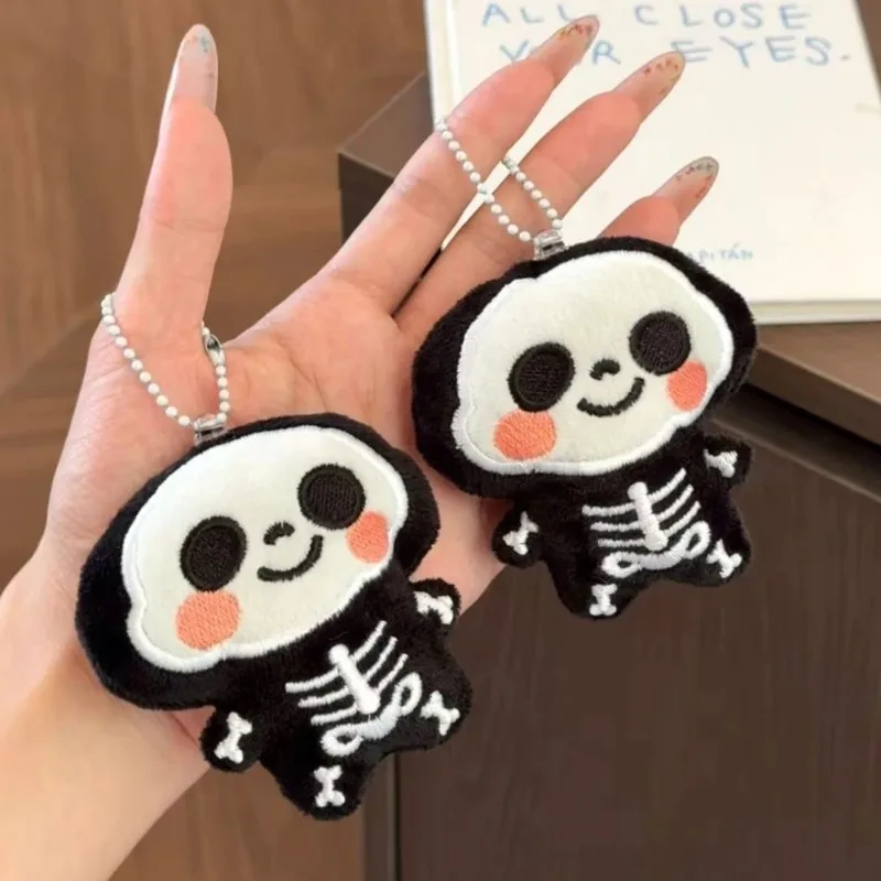 Cartoon Plush Ghost Keychain Baby Skeleton Plush Backpack Hanging Pendant Decoration Keychains Gift
