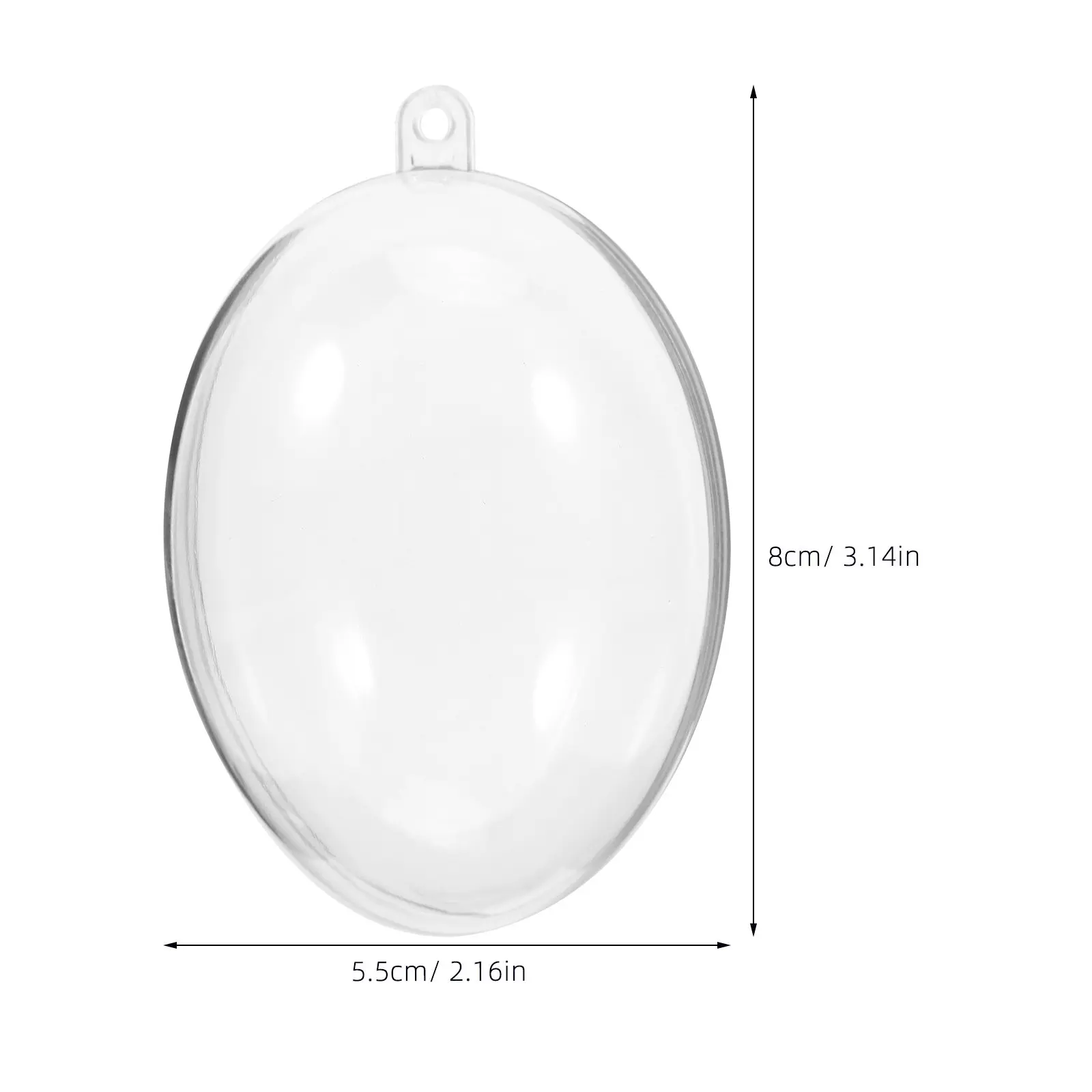 10Pcs Clear Acrylic Christmas Balls Fillable Hanging Ornaments Xmas Tree Decorations Holiday Party Pendants Christmas Bells