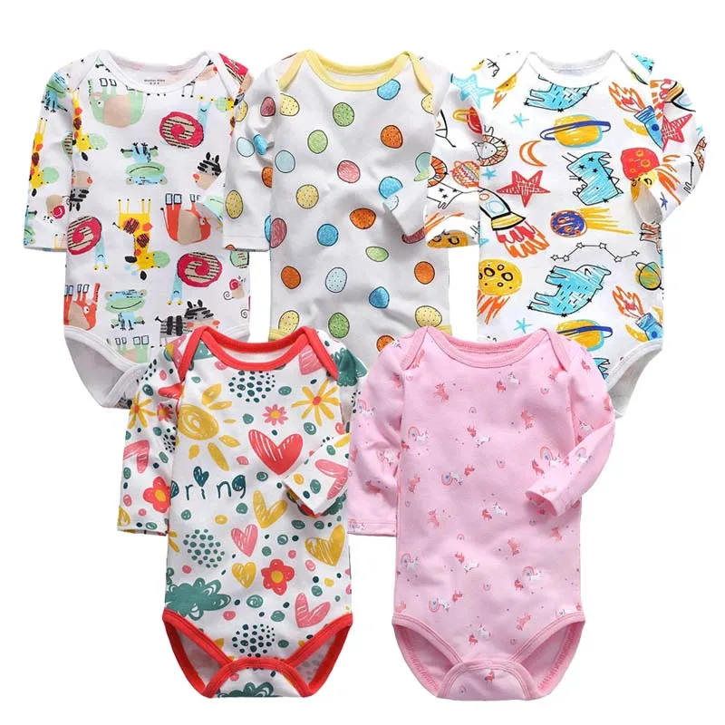 Spring Autumn Baby Bodysuits Long Sleeve printing Baby Boy Girl Clothes 100% Cotton Newborn Body Infant 0-24Month Bebe Jumpsuit