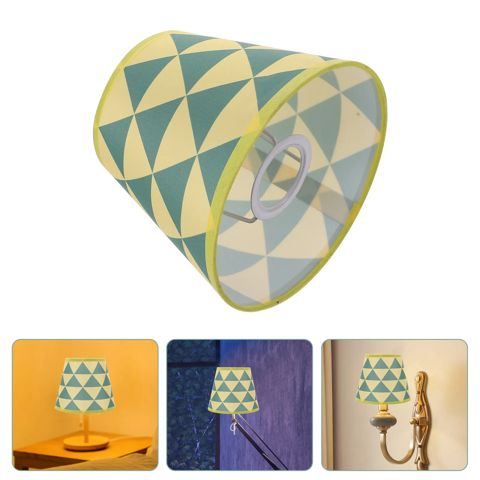 

1Pcs Cloth Lampshade Dustproof Lamp Cover Easy Self-Assembly Replacement for Broken Table Lamp Light Shade Cover Home Decor
