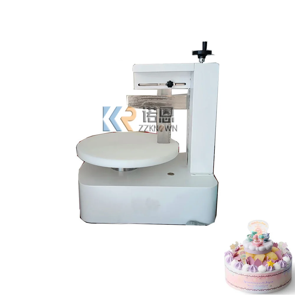 

12inch Automatic Cake Plastering Frosting Machine Cake Icing Decorating Machine Commercial Mousse Cake cream Coating Machine