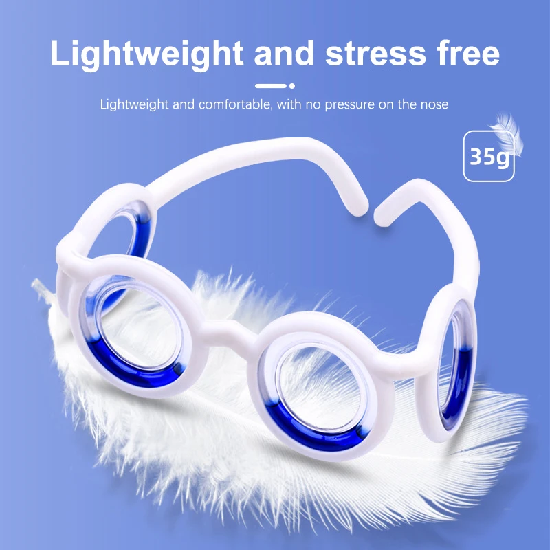 New 1 Pc Anti-Motion Sickness Liquid Glasses Portable Lensless Driving Sickness Goggles Anti-Sickness Glasses For Children Adult